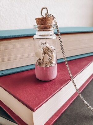 Wish Jar Bookish Necklace - image4